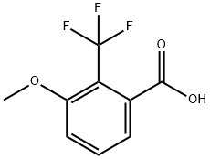 3-甲氧基-2-(三氟甲基)苯甲酸 结构式