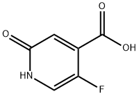 5-氟-2-氧代-1,2-二氢吡啶-4-羧酸 结构式