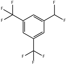 1-(DIFLUOROMETHYL)-3,5-BIS(TRIFLUOROMETHYL)BENZENE 结构式