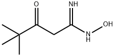 N-HYDROXY-4,4-DIMETHYL-3-OXO-PENTANAMIDINE 结构式