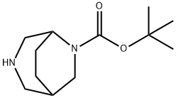 3,6-二氮杂二环[3.2.2]壬烷-6-羧酸叔丁酯 结构式