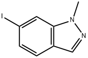 6-碘-1-甲基-1H-吲唑 结构式