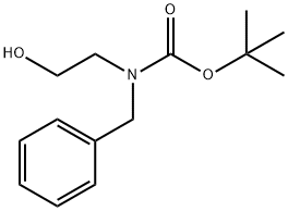tert-Butyl N-benzyl-N-(2-hydroxyethyl)carbamate 结构式