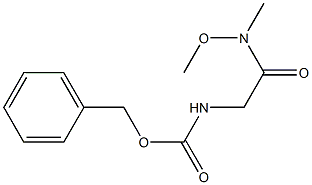 N-ALPHA-CBZ-甘氨酸-N-甲氧基-N-甲胺 结构式
