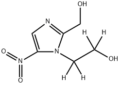 羟基甲硝唑-D4 结构式