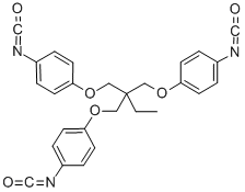 1,1,1-TRIS-(4-ISOCYANATOPHENOXYMETHYL)-PROPANE 结构式