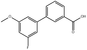 3-FLUORO-5-METHOXYBIPHENYL-3-CARBOXYLIC ACID 结构式