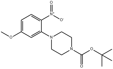 3-(4-BOC-PIPERAZINO)-4-NITROANISOLE 结构式