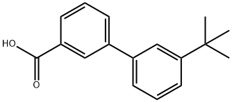 3-TERT-BUTYLBIPHENYL-3-CARBOXYLIC ACID 结构式