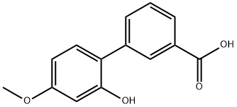 2-HYDROXY-4-METHOXYBIPHENYL-3-CARBOXYLIC ACID 结构式
