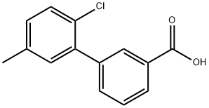 2-CHLORO-5-METHYLBIPHENYL-3-CARBOXYLIC ACID 结构式