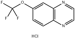 6-(TRIFLUOROMETHOXY)QUINOXALINE, HCL 结构式