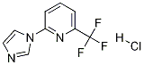 2-(1H-IMIDAZOL-1-YL)-6-(TRIFLUOROMETHYL)PYRIDINE HYDROCHLORIDE 结构式