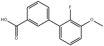 2-FLUORO-3-METHOXYBIPHENYL-3-CARBOXYLIC ACID 结构式