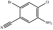 5-AMINO-2-BROMO-4-CHLOROBENZONITRILE 结构式