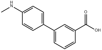 4-(METHYLAMINO)BIPHENYL-3-CARBOXYLIC ACID 结构式