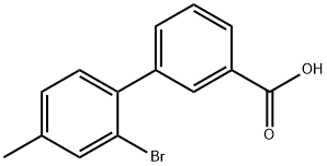 2-BROMO-4-METHYLBIPHENYL-3-CARBOXYLIC ACID 结构式