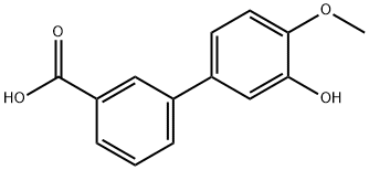 3-HYDROXY-4-METHOXYBIPHENYL-3-CARBOXYLIC ACID 结构式