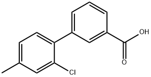 2-CHLORO-4-METHYLBIPHENYL-3-CARBOXYLIC ACID 结构式