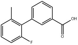 2-FLUORO-6-METHYLBIPHENYL-3-CARBOXYLIC ACID 结构式