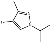 4-碘-1-异丙基-3-甲基-1H-吡唑 结构式