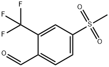 2-甲酰基-5-(甲基磺酰基)三氟甲苯 结构式