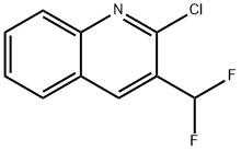 2-氯-3-(二氟甲基)喹啉 结构式