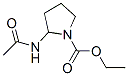 1-Pyrrolidinecarboxylicacid,2-(acetylamino)-,ethylester(9CI) 结构式