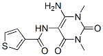 3-Thiophenecarboxamide,  N-(6-amino-1,2,3,4-tetrahydro-1,3-dimethyl-2,4-dioxo-5-pyrimidinyl)- 结构式