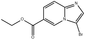 乙基3-溴咪唑并[1,2-A]吡啶-6-羧酸酯 结构式