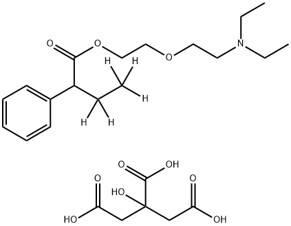 柠檬酸丁胺酯-d5  结构式