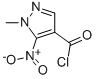 1H-Pyrazole-4-carbonylchloride,1-methyl-5-nitro-(9CI) 结构式