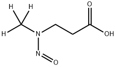 N-Nitroso-N-(methyl-D3)-3-aminopropionic Acid 结构式