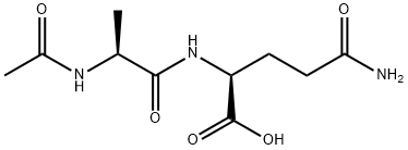N-乙酰基-L-丙氨酰-L-谷氨酰胺 结构式