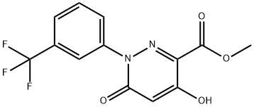 4-羟基-6-氧代-1-(3-(三氟甲基)苯基)-1,6-二氢哒嗪-3-羧酸甲酯 结构式