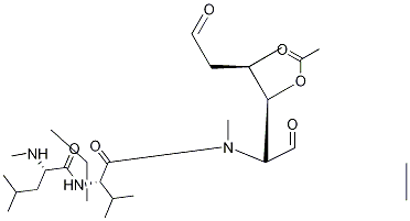 6-[(3R,4R)-3-(乙酰氧基)-N,4-二甲基-6-氧代-L-正亮氨酸]环孢菌素A 结构式