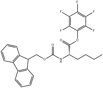 FMOC-L-正亮氨酸五氟苯酯 结构式