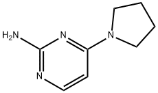 4-(吡咯烷-1-基)嘧啶-2-胺 结构式