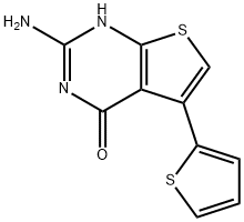 2-氨基-5-(2-噻吩)噻吩并[2,3-D]嘧啶-4(3H)-酮 结构式