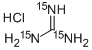 胍-15N3 盐酸盐 结构式
