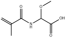 Acetic  acid,  methoxy[(2-methyl-1-oxo-2-propenyl)amino]-  (9CI) 结构式