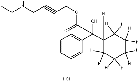 rac Desethyl Oxybutynin-d11 Hydrochloride 结构式