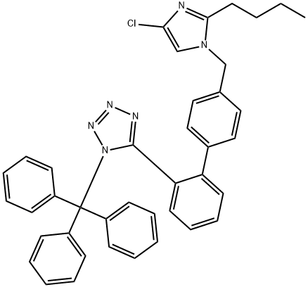 N-Trityl-deshydroxymethyl Losartan 结构式