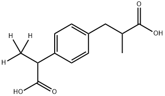 Ibuprofen Carboxylic Acid-d3
(Mixture of Diastereomers) 结构式