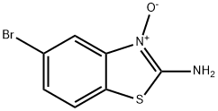 2-氨基-5-溴苯并噻唑3-氧化物 结构式