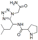 5-(1-(2-pyrrolidinylcarbonyl)amino-3-methylbutyl)-2-tetrazolylacetamide 结构式