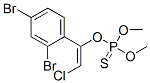 Thiophosphoric acid O-[2-chloro-1-(2,4-dibromophenyl)ethenyl]O,O-dimethyl ester 结构式