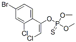 Thiophosphoric acid O-[1-(4-bromo-2-chlorophenyl)-2-chlorovinyl]O,O-dimethyl ester 结构式