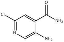 5-氨基-2-氯吡啶-4-甲酰胺 结构式