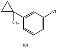 CyclopropanaMine, 1-(3-chlorophenyl)-, hydrochloride 结构式